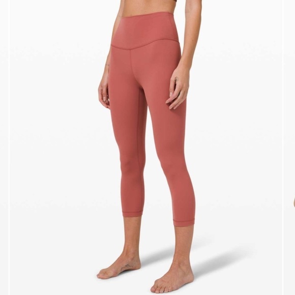lululemon athletica Pants - Lululemon Align Crop in Soft Cranberry sz 8